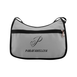 Parafanellya Women's Grey & Black Small Purse Crossbody Bags (Model 1616)