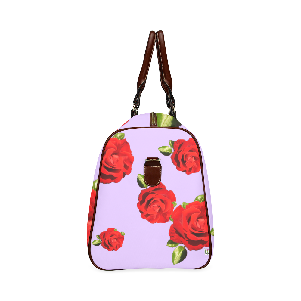 Fairlings Delight's Floral Luxury Collection- Red Rose Waterproof Travel Bag/Large 53086g11 Waterproof Travel Bag/Large (Model 1639)