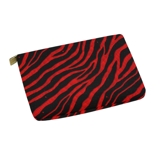 Ripped SpaceTime Stripes - Red Carry-All Pouch 12.5''x8.5''