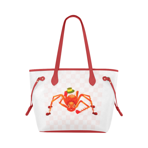 Beautiful pattern spider Clover Canvas Tote Bag (Model 1661)