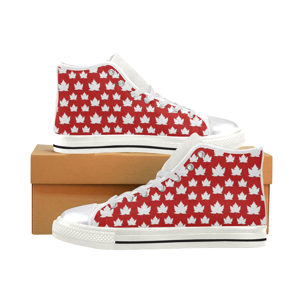 Cute Canada Shoes Canada High Top Sneakers Women's Classic High Top Canvas Shoes (Model 017)