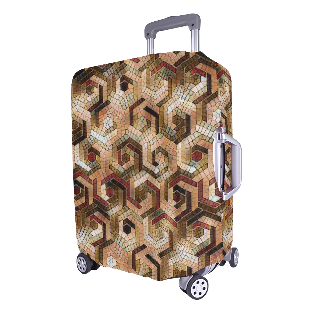 Pattern Factory 23 brown by JamColors Luggage Cover/Large 26"-28"