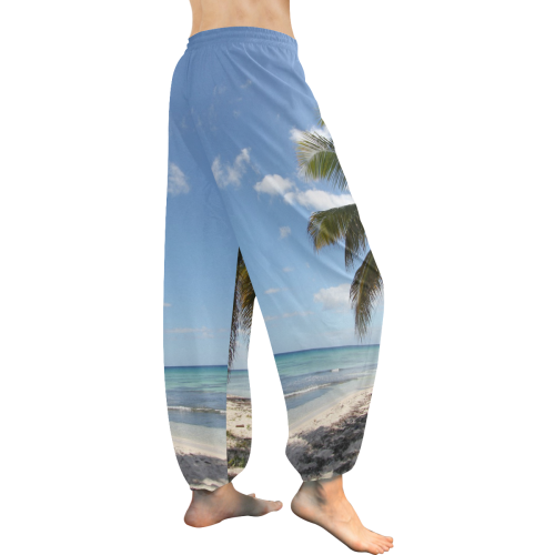 Isla Saona Caribbean Paradise Beach Women's All Over Print Harem Pants (Model L18)