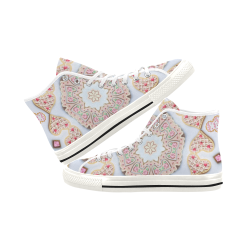 Love and Romance Heart Shaped Sugar Cookies Vancouver H Women's Canvas Shoes (1013-1)