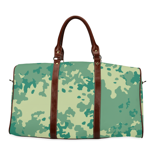 Grassy Green Camouflage Waterproof Travel Bag/Small (Model 1639)