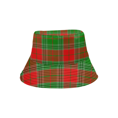 Christmas Plaid All Over Print Bucket Hat