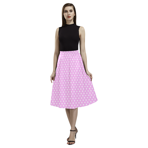 Polka-dot pattern Aoede Crepe Skirt (Model D16)