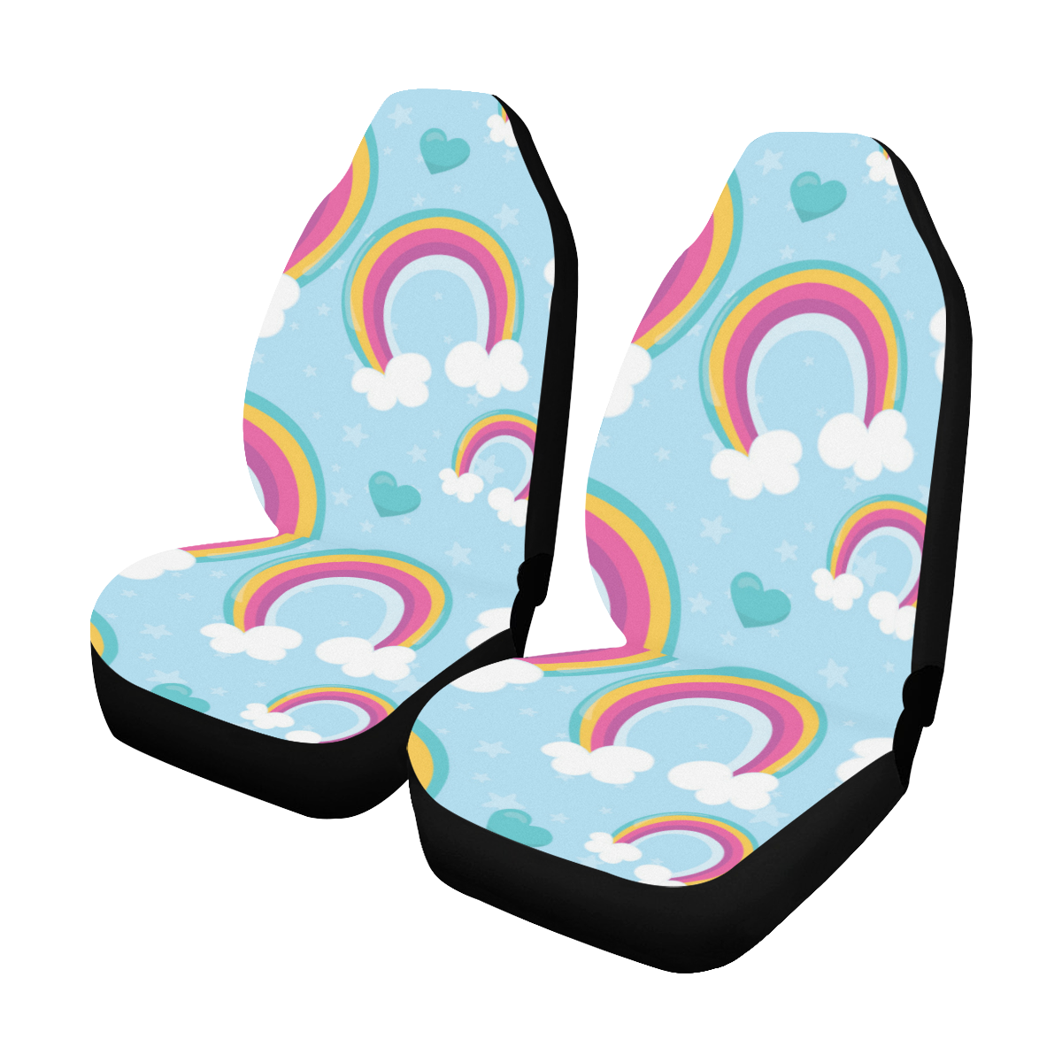 Rainbow Sky Car Seat Covers (Set of 2)