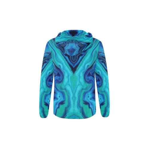 theblues All Over Print Full Zip Hoodie for Kid (Model H14)