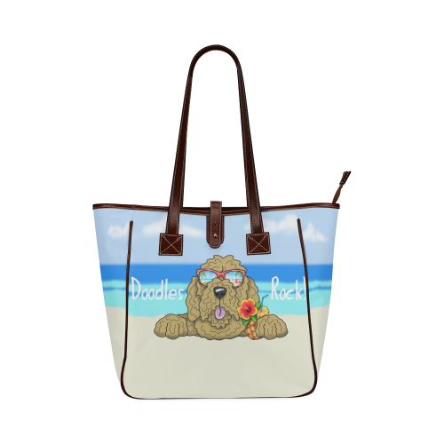 Golden Doodle 1 Beach Days Classic Tote Bag (Model 1644)