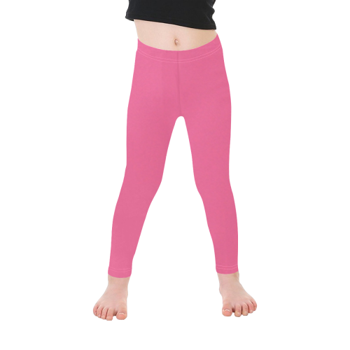 color French pink Kid's Ankle Length Leggings (Model L06)
