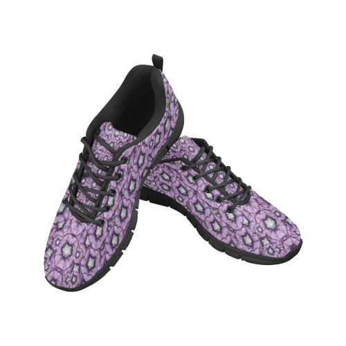 ornate forest of climbing flowers Women's Breathable Running Shoes (Model 055)