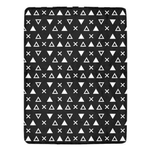 Geo Line Triangle Ultra-Soft Micro Fleece Blanket 60"x80"