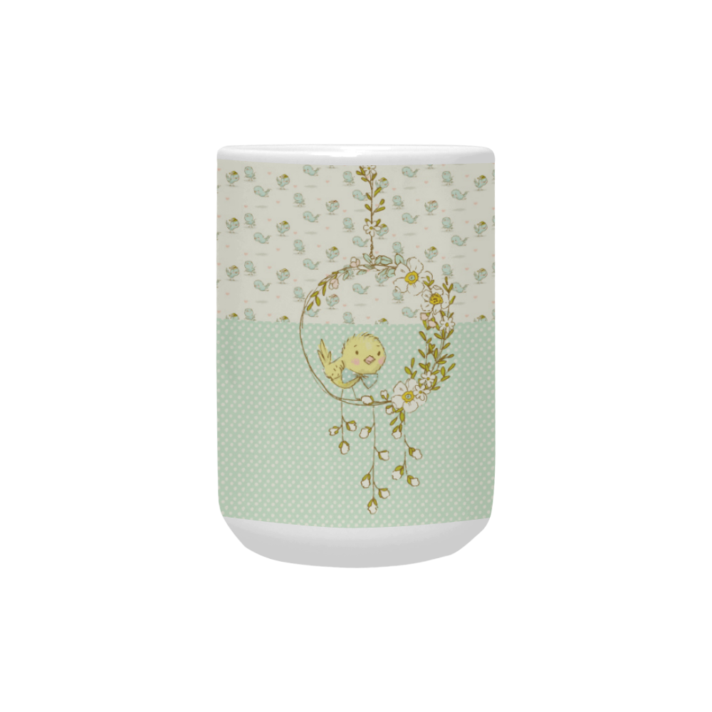 Little Cute Birdie Custom Ceramic Mug (15OZ)