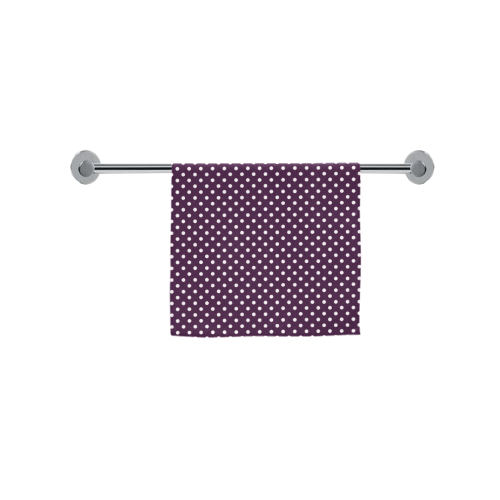 Burgundy polka dots Custom Towel 16"x28"