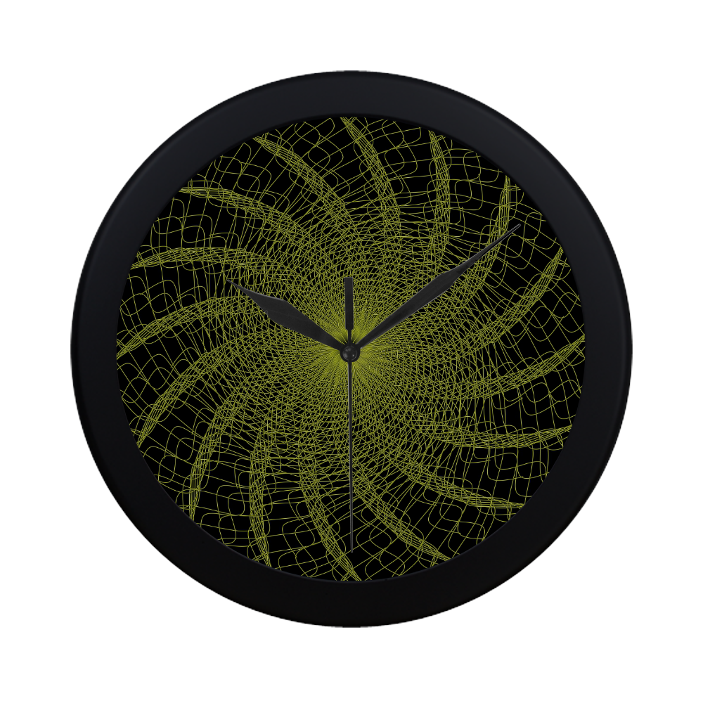 36x36 Yellow Flow - 4500 - WM Circular Plastic Wall clock