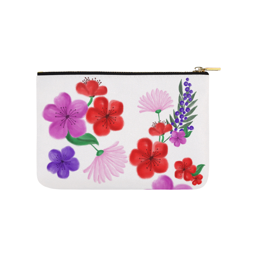 BUNCH OF FLOWERS Carry-All Pouch 9.5''x6''