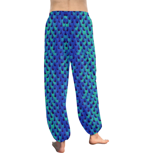 Blue Teal Mermaid Women's All Over Print Harem Pants (Model L18)