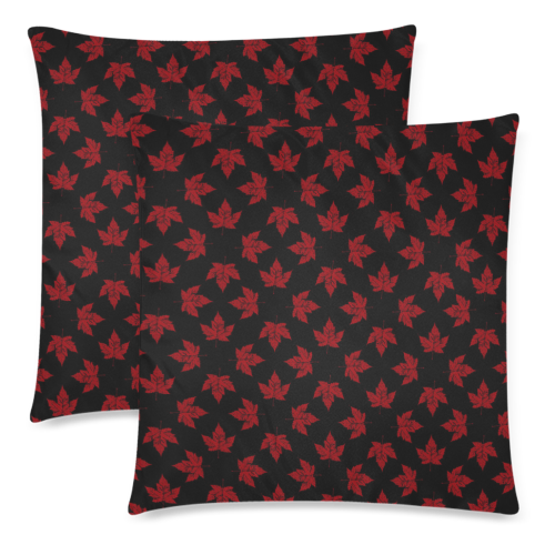 Cool Canada Souvenir Pillow Cases Custom Zippered Pillow Cases 18"x 18" (Twin Sides) (Set of 2)