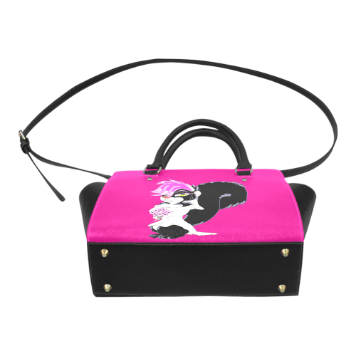 Punk Skunk Bride Pink Classic Shoulder Handbag (Model 1653)