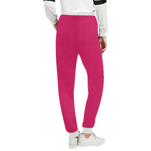 color ruby Unisex All Over Print Sweatpants (Model L11)