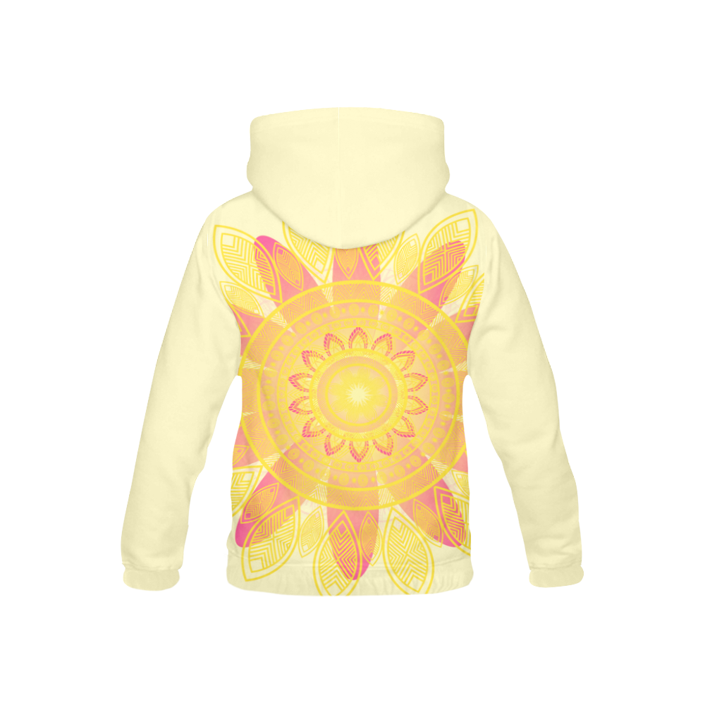 Sunshine Mandala All Over Print Hoodie for Kid (USA Size) (Model H13)