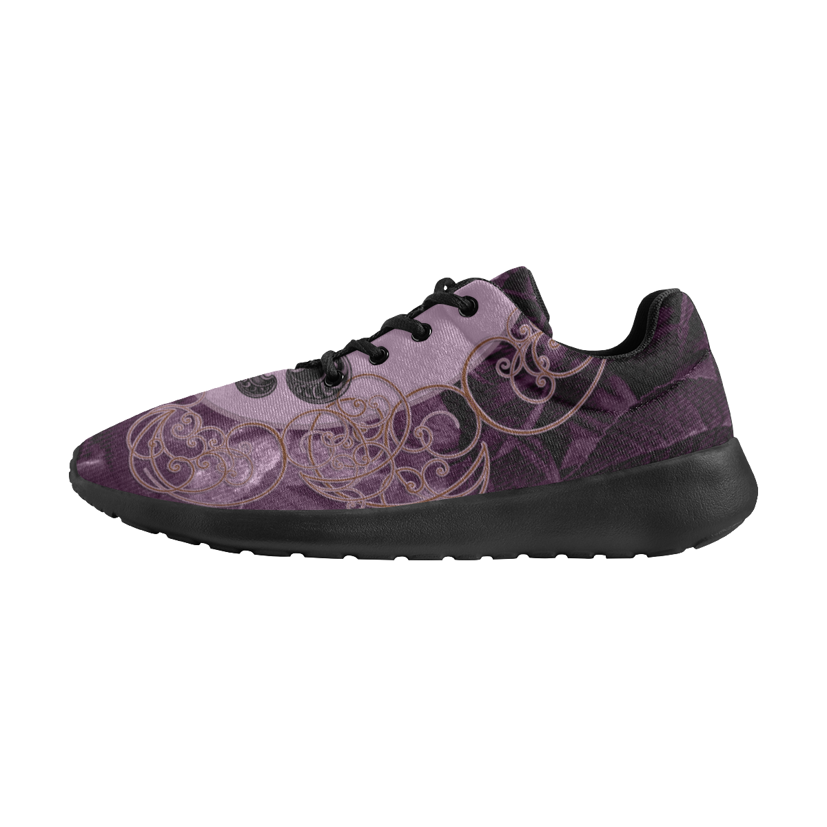 Flowers in soft violet colors Men's Athletic Shoes (Model 0200)