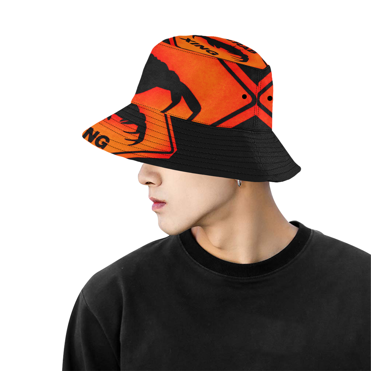 CROSS CRAB All Over Print Bucket Hat for Men