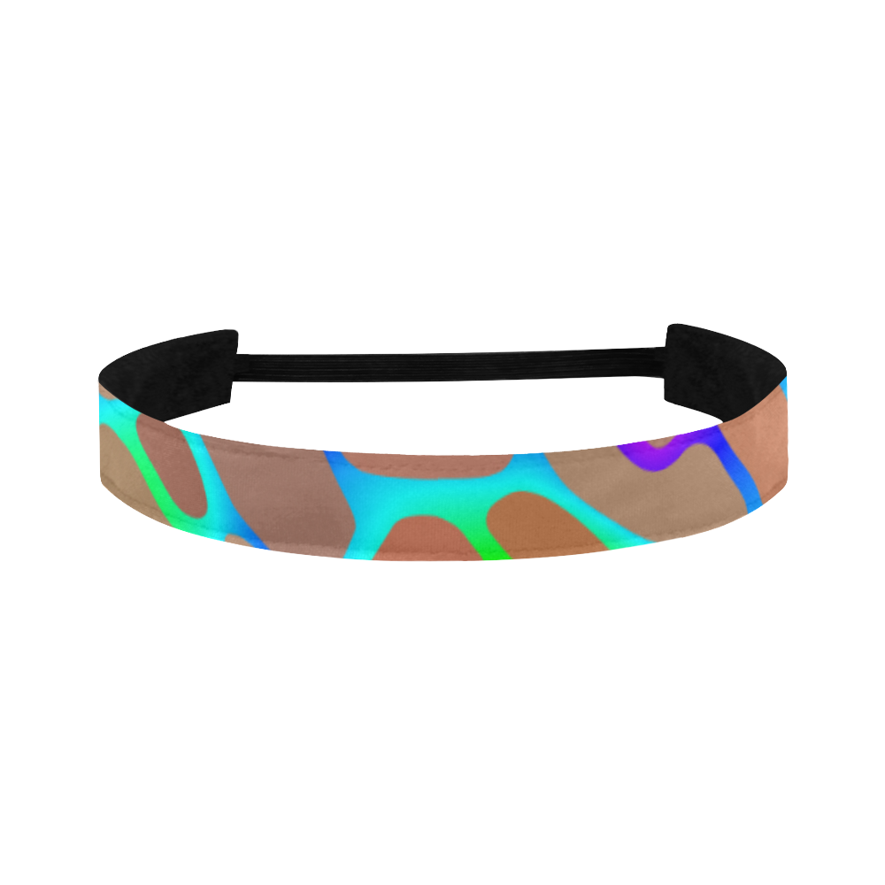 Colorful wavy shapes Sports Headband