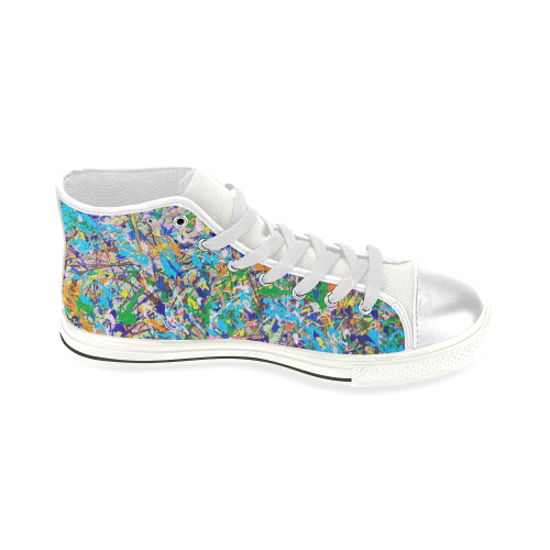 Chill Women's Classic High Top Canvas Shoes (Model 017)