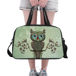 Wonderful owl, diamonds Fitness Handbag (Model 1671)