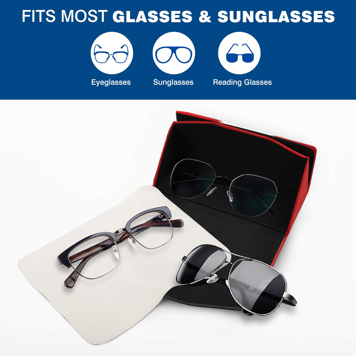 Canada Flag Eyeglasses Case Custom Foldable Glasses Case