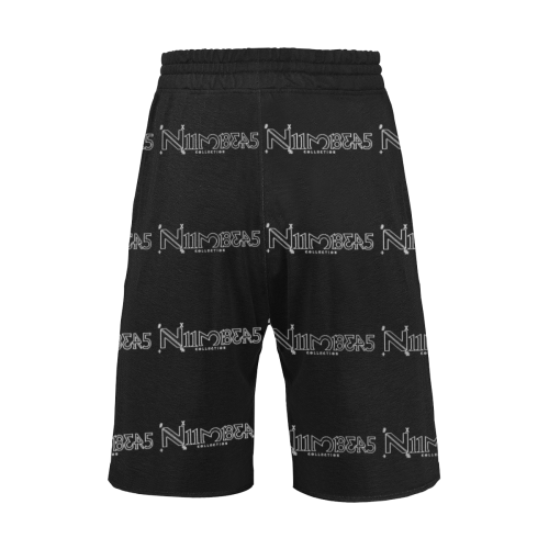 NUMBERS Collection Black Men's All Over Print Casual Shorts (Model L23)
