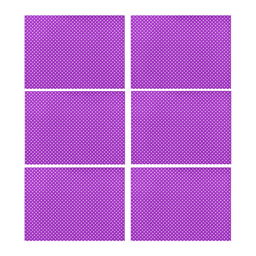 Lavander polka dots Placemat 14’’ x 19’’ (Set of 6)