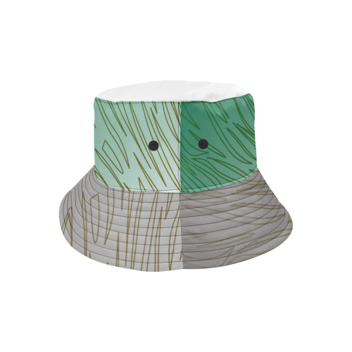cute afro design hat / with lines All Over Print Bucket Hat