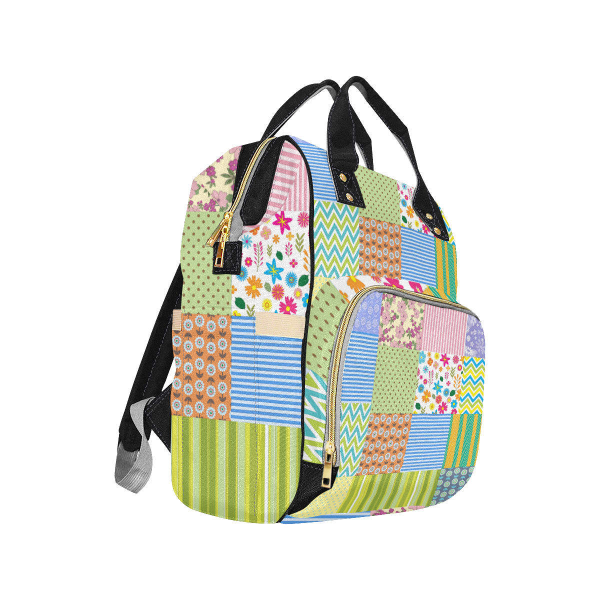 Baby Quilt Multi-Function Diaper Backpack/Diaper Bag (Model 1688)