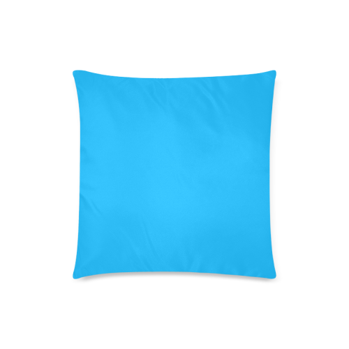 Neon Sky Blue Custom Zippered Pillow Case 18"x18"(Twin Sides)