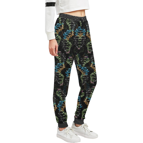 DNA pattern - Biology - Scientist Unisex All Over Print Sweatpants (Model L11)