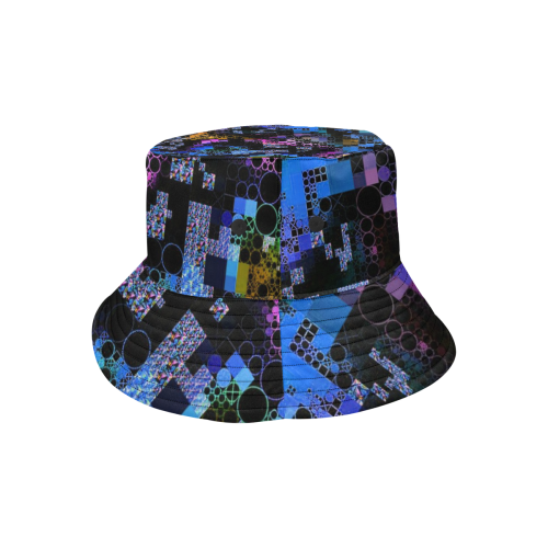 funny mix of shapes 1B by JamColors All Over Print Bucket Hat