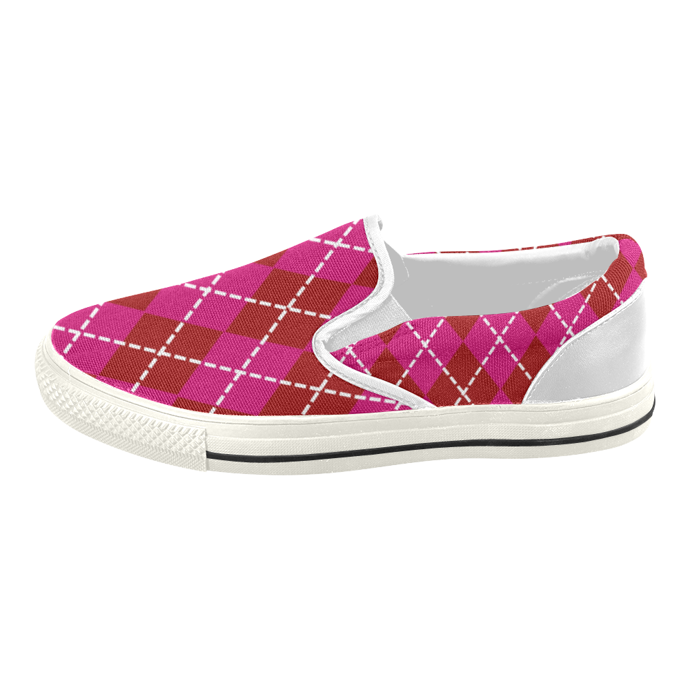 texture-794827 (1) Women's Slip-on Canvas Shoes (Model 019)