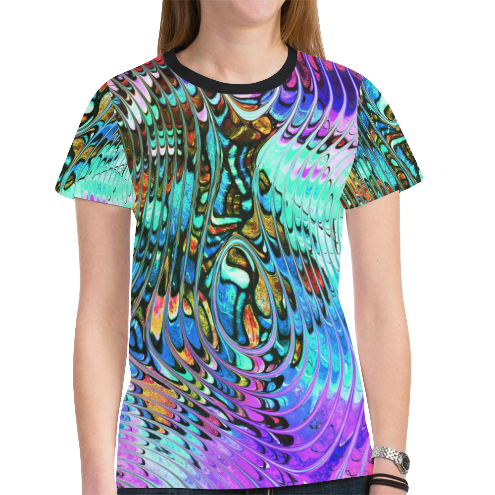Neuro Art - Wamble Bomb 1 New All Over Print T-shirt for Women (Model T45)
