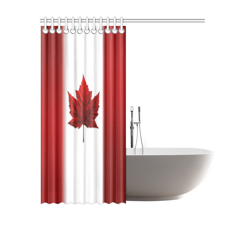 Canada Flag Shower Curtain 60"x72"