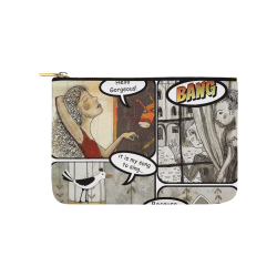 comics art drawing funny illustration by agnes laczo Carry-All Pouch 9.5''x6''