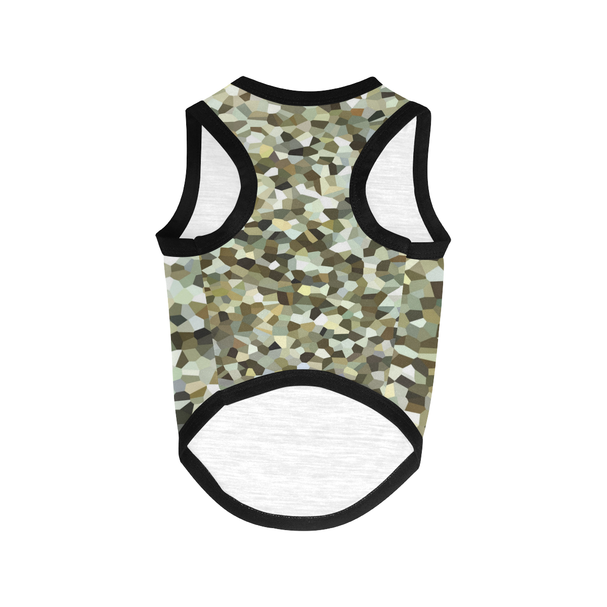 Mosaic Tiled Browns All Over Print Pet Tank Top