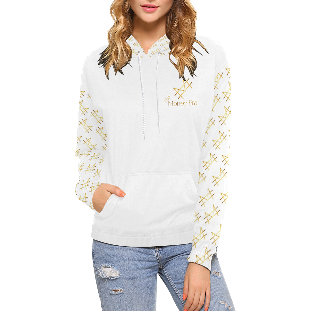TME HOODIE WOMEN All Over Print Hoodie for Women (USA Size) (Model H13)