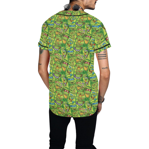 Teenage Mutant Ninja Turtles (TMNT) All Over Print Baseball Jersey for Men (Model T50)