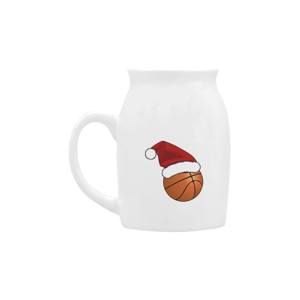 Santa Hat Basketball Christmas Milk Cup (Small) 300ml