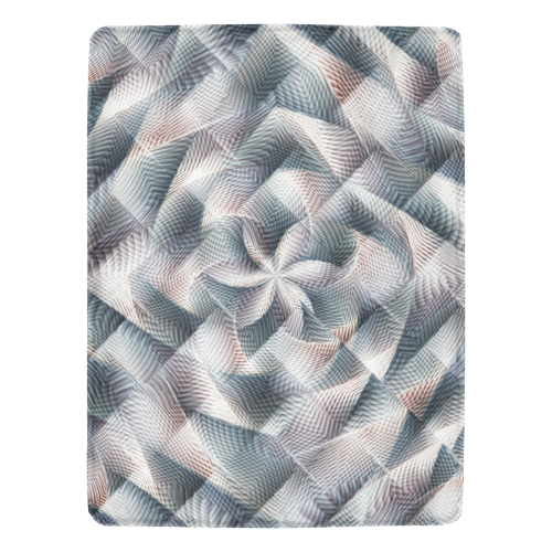 Metallic Petals - Jera Nour Ultra-Soft Micro Fleece Blanket 60"x80"