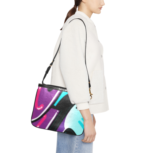 Graphic Pop Art Small Shoulder Bag (Model 1710)