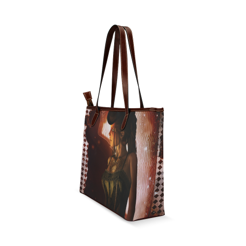 Beautiful steampunk women Shoulder Tote Bag (Model 1646)